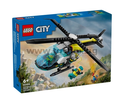 LEGO® City Great Vehicles 60405 - Спасителен хеликоптер за спешни случаи