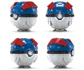 Покемон Mega Construx, Джъмбо поке топка, синя