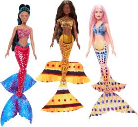 Комплект кукли Малката русалка на Дисни - Каспия, Индира, Перла, Карина, Мала, Тамика и Ариел