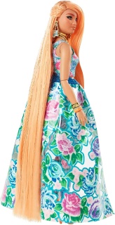 Кукла Barbie Extra Fancy  - светло оранжева супер дълга коса със златни кичури