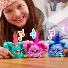 Интерактивно мини плюшено Furby с релаксираща лятна музика , повече от 45 звука и фрази