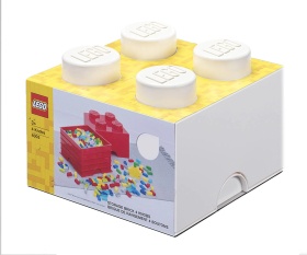 LEGO® кутия за съхранение - Тухличка 4, бяла