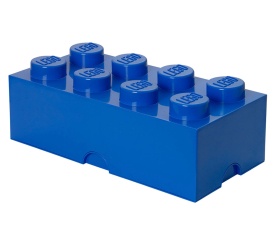 LEGO® кутия за съхранение - Тухличка 8, светло синя