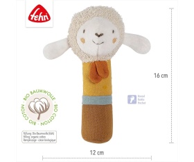 babyFEHN - Дрънкалка Овца FehnNATUR, 16 см