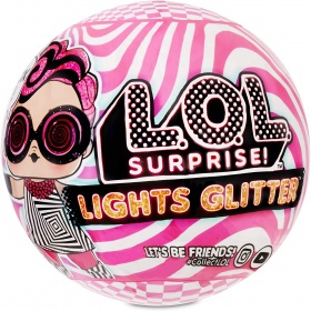 Doll in a sphere with neon light L.O.L. Surprise