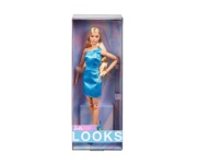 Кукла Barbie Looks. - Модерна Барби с дълга руса коса и син тоалет