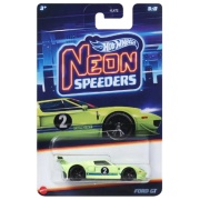 Метална количка Hot Wheels Neon Speeders, Ford GT