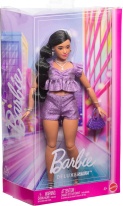 Кукла Barbie Deluxe Style - лилав металически топ и блестящи шорти
