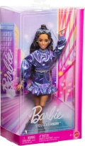 Кукла Barbie Deluxe Style - със син металически топ и пола