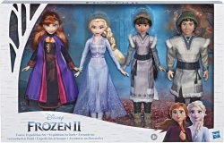 Игрален комплект с 4 кукли Disney Frozen II -  Анна,Елза,Хънимарен и Райдър