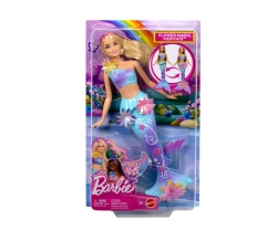 Кукла Barbie - Вълшебна русалка с цветна магия, блондинка
