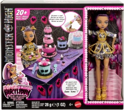 Комплект за рожден ден Monster High Scary Sweet с кукла Clawdeen Wolf