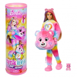 Кукла Barbie Barbie Cutie Reveal ,серия 2 Грижовните мечета - шарка на розова дъгата