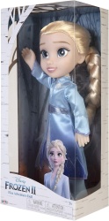  Кукла Елза Disney Frozen 2, - 35 см с филма култова модна рокля, ботуши и дълга сплетена коса