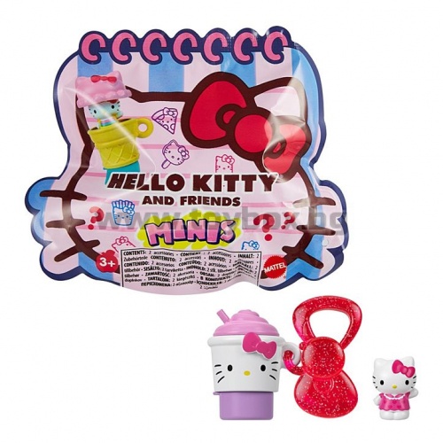 Комплект Hello Kitty - Малка фигурка 3в1 (печат, топер, ключодържател)