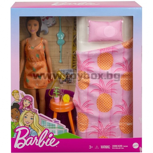 Кукла Barbie - Комплект тематична стая с кукла, спалня