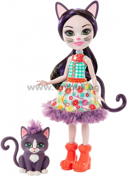 Кукла Enchantimals с животно - Ciesta cat & Climber