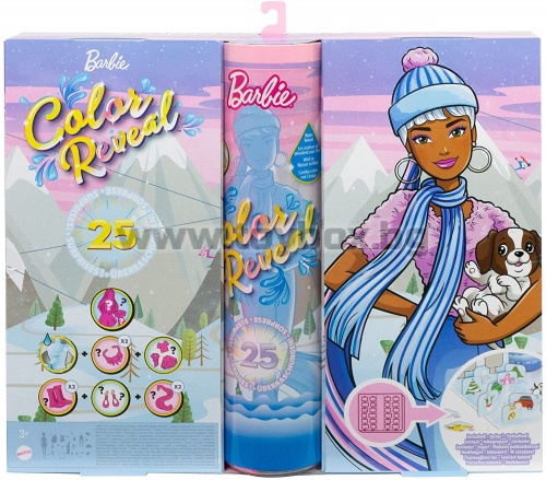Комплект 25 изненади с кукла Color Reveal Коледен календар