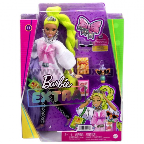 Кукла Barbie - Extra: С неоновозелена коса