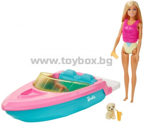 Игрален комплект кукла Barbie с лодка