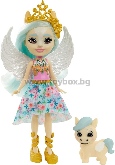 Кукла Enchantimals с животно - Paolina Pegasus & Wingley