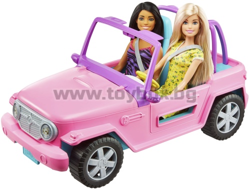 Кукла Barbie - Автомобил кабрио с две кукли