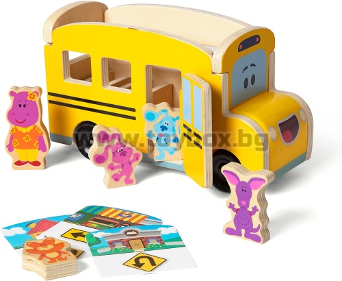 Загадките на Блу - дървен училищен автобус ,Melissa & Doug
