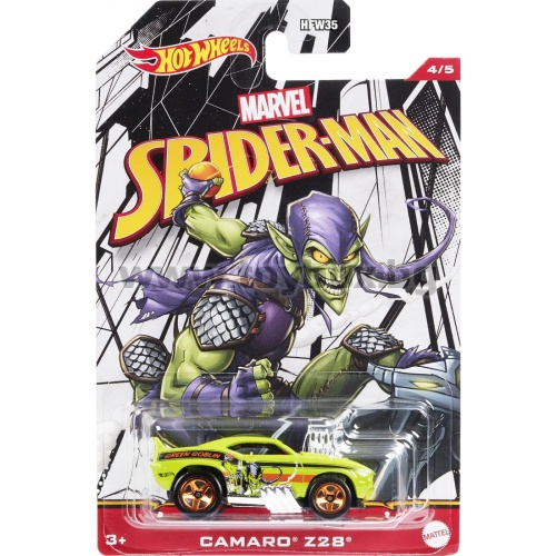 Метална количка Hot Wheels Marvel Spider-man,асортимент