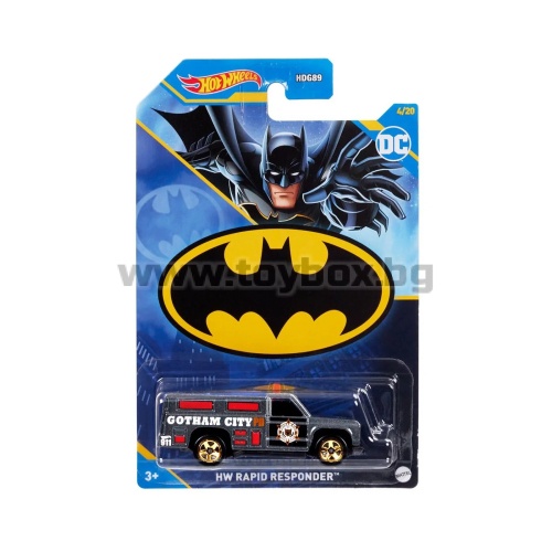 Метална количка Hot Wheels - Batman,асорт.