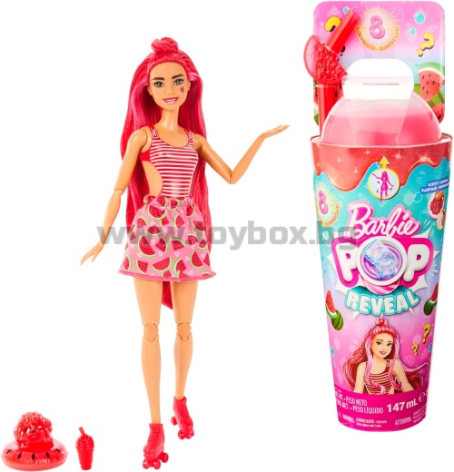 Кукла Barbie Pop Reveal - колекция от плодови аромати - коктейл от диня