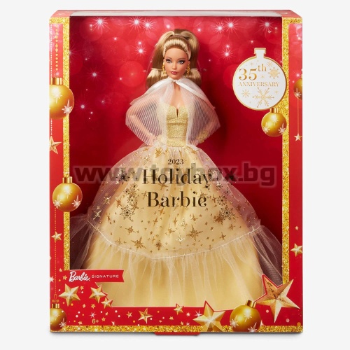  Колекционерска кукла Barbie Holiday - тъмно руса 2023