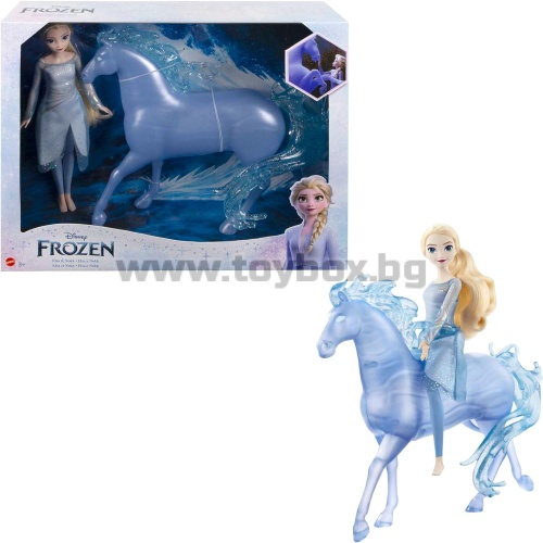 Комплект  Disney Frozen 2 - кукла Елза и фигурка воден кон Нок