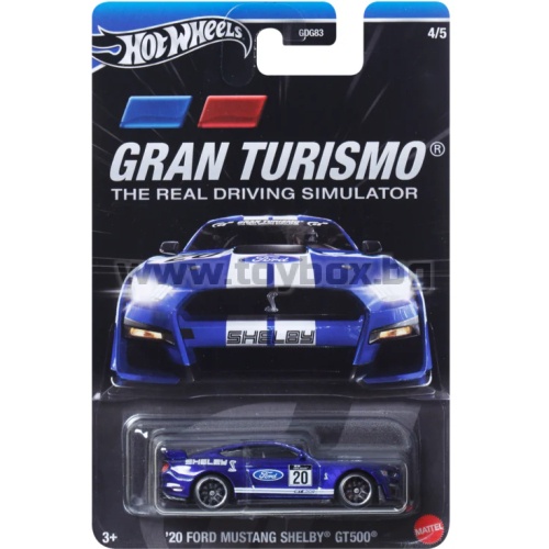 Метална количка Hot Wheels Gran Turismo , '20 Ford Mustang Shelby  GT500