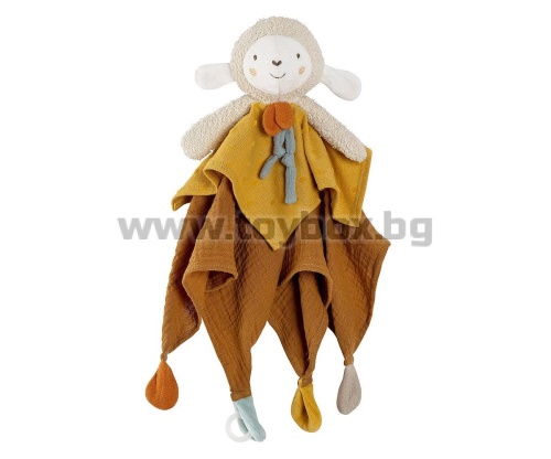 babyFEHN - Мека кърпа за гушкане Овца FehnNATUR, 35 см