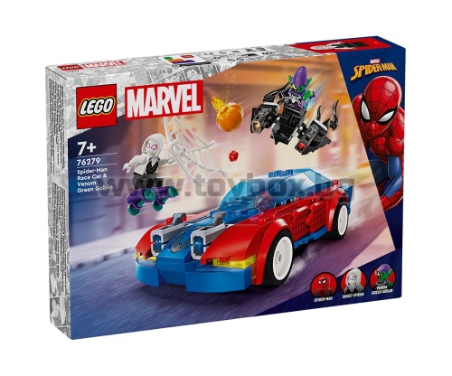 LEGO® Marvel Super Heroes 76279 - Състезателната кола на Спайдърмен с Венъм и Зеления гоблин