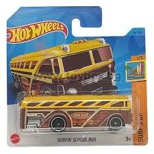 Метална количка Hot Wheels , Surfin'School Bus