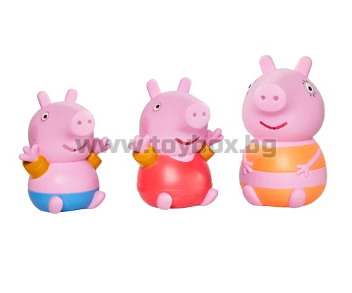 Играчки за баня TOMY Toomies Майка прасенце, Пепа и Джордж