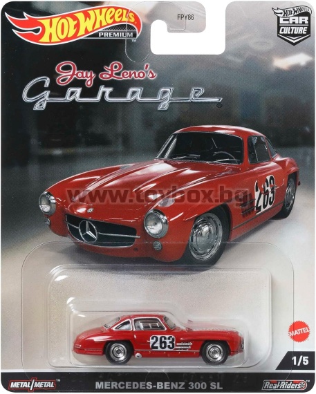 Метални колички Hot Wheels Premium , Mercedes- Benz 300 SL