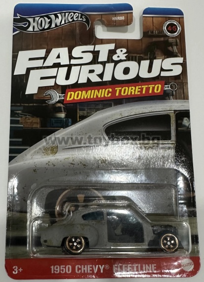 Метална количка Hot Wheels - Fast & Furious Dominic Toretto , 1950 Chevy Fleetline