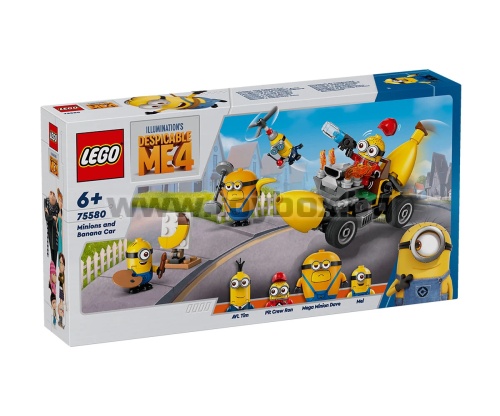 LEGO® Despicable Me 4 75580 - Миньони и кола банан