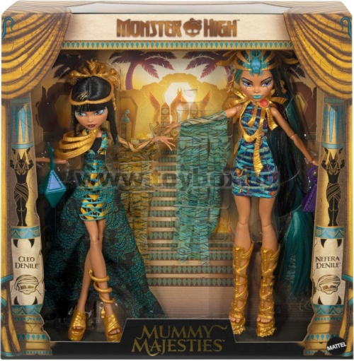 Колекционерски комплект Monster High Mummy Majesties Cleo and Nefera De Nile