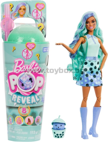 Кукла Barbie Pop Reveal серия Bubble Tea - с аромат зелен чай