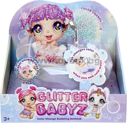 Блестяща вана Glitter Babyz MGA - с промяна на цвета