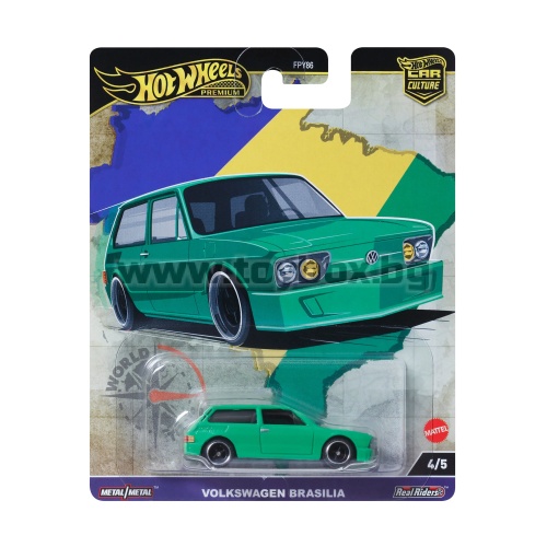 Метална количка Hot Wheels Premium  - Volkswagen Brasilia T9678