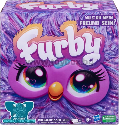 Интерактивна плюшена играчка голямо Furby - лилаво