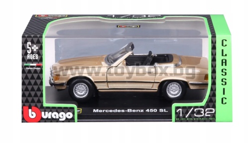 Метална количка Bburago - модел 1:32 Classic, Mercedes-Benz 450 SL