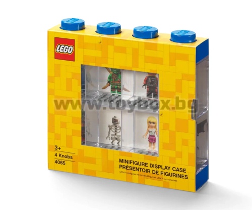 LEGO® дисплей за 8 мини фигури, син