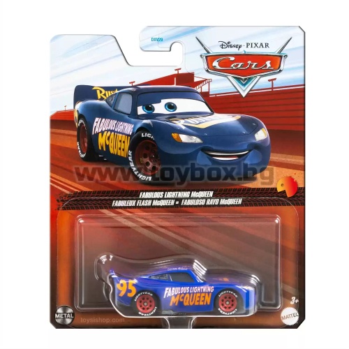 Метална количка Disney Pixar Cars , Fabulous Lightning McQueen