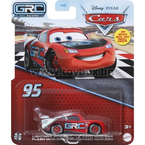 Метална количка Disney Pixar Cars GRC , Lightning McQueen