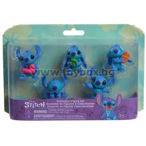 STITCH Комплект от 5 мини фигури на Стич